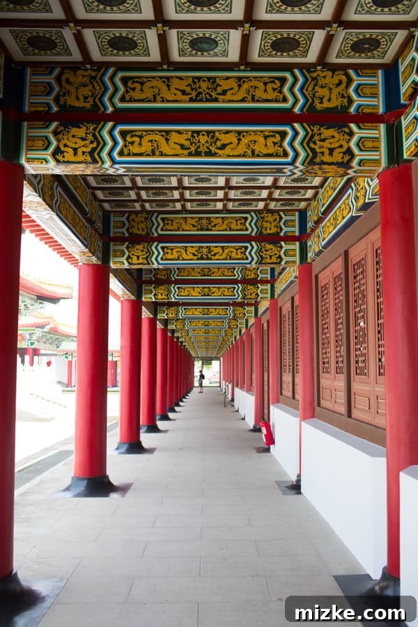 Kaohsiung: Taiwan's Vibrant Southern Hub 13 Interior view of the Confucius Temple, showcasing traditional architecture and a sense of reverence