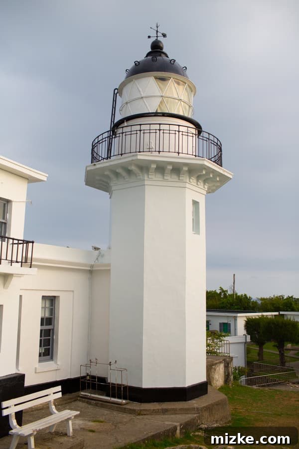 Kaohsiung: Taiwan's Vibrant Southern Hub 22 The historic Cijin Lighthouse standing proudly against the Kaohsiung skyline and ocean backdrop