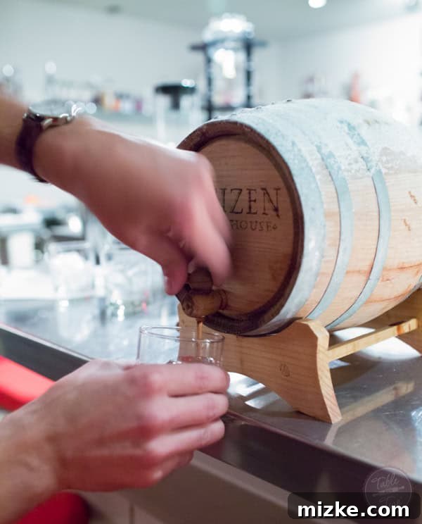 Scottsdale's Flavorful Finds 64 Salt Barrel-Aged Whiskey Cask at R+D