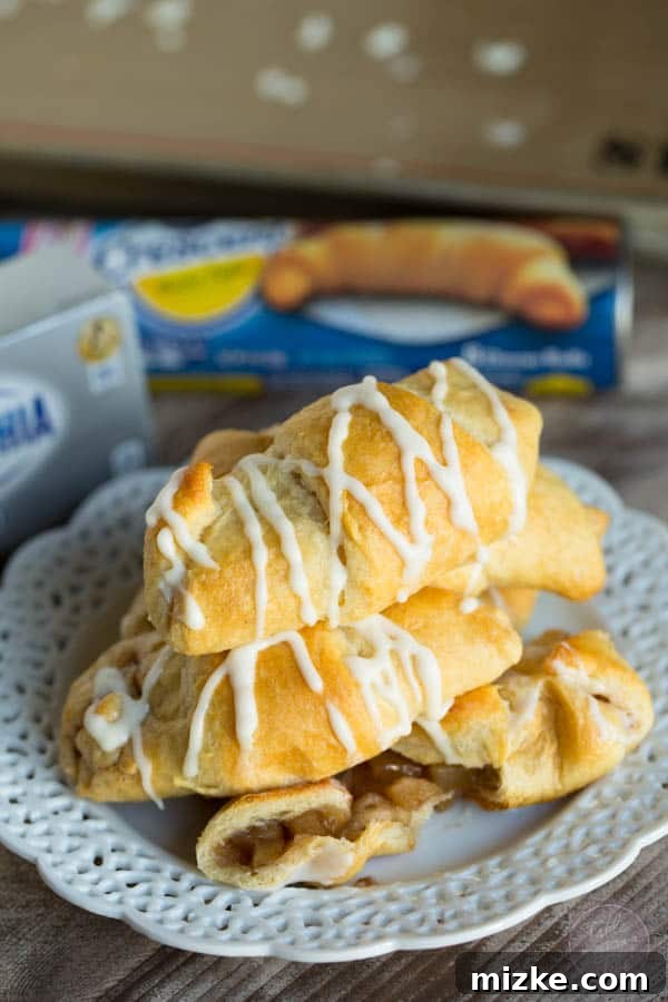 Apple Cinnamon Cream Cheese Swirls 3 Apple cinnamon cream cheese roll-ups are a great after-school snack for the kids!