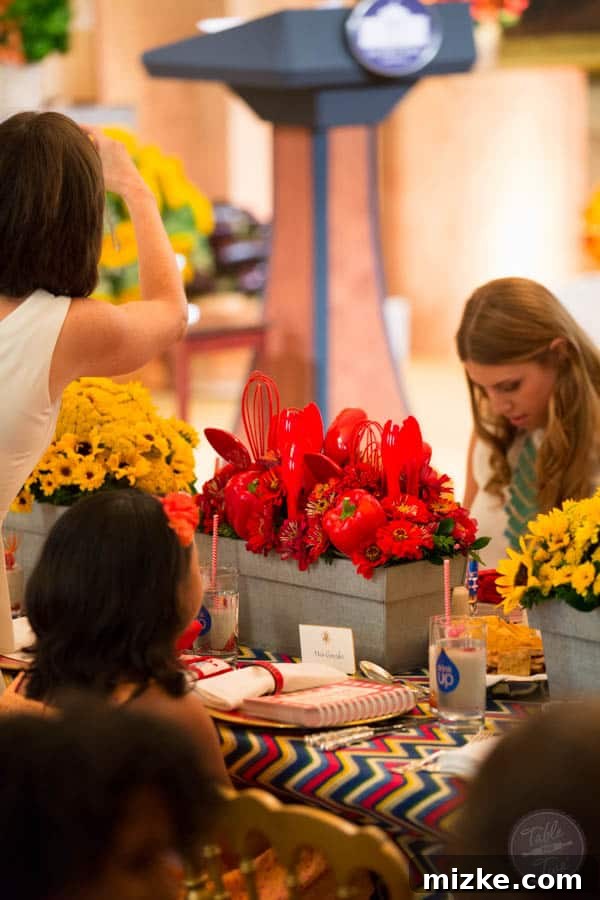2014 White House Junior State Dinner 11 Creative Culinary Table Arrangements with Utensils