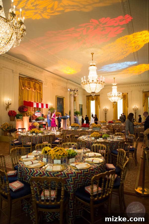 2014 White House Junior State Dinner 4 White House Kids' State Dinner 2014 Room Setup