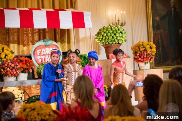 2014 White House Junior State Dinner 35 The Lion King cast performing at White House Kids' State Dinner