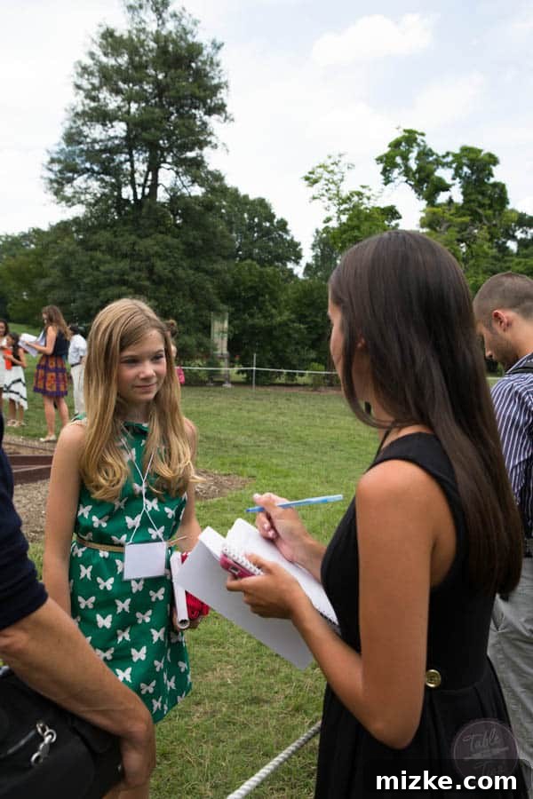 2014 White House Junior State Dinner 48 Press interviewing children winners from Kids' State Dinner