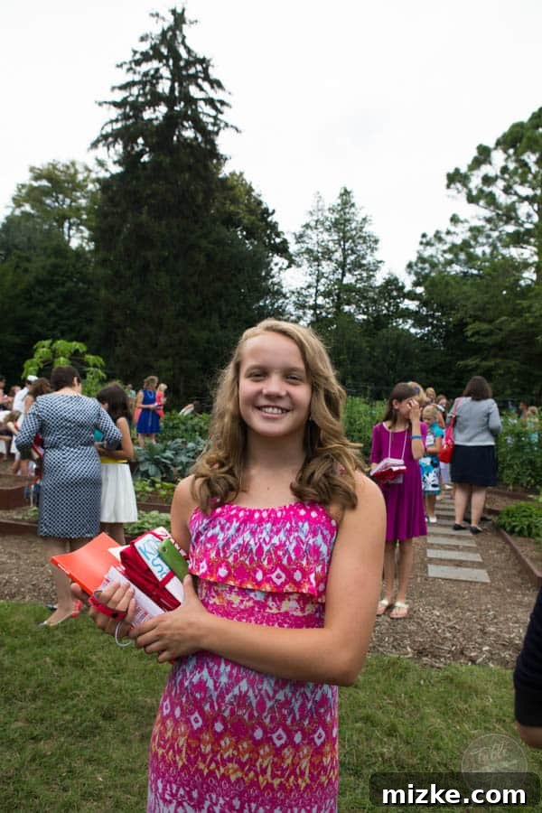 2014 White House Junior State Dinner 49 Sophie Haga, Virginia winner, with her Chia Chicken Pitas