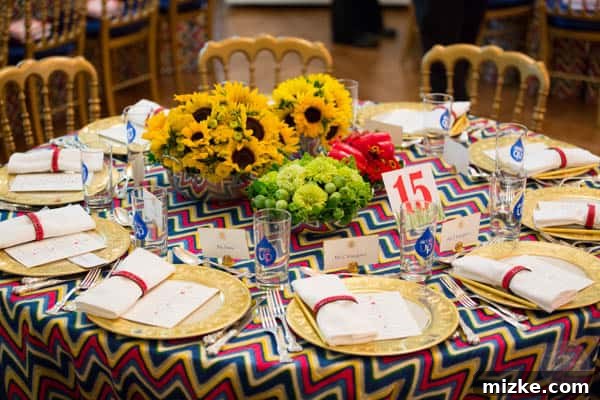 2014 White House Junior State Dinner 6 Close-up of Table Decor at Kids' State Dinner
