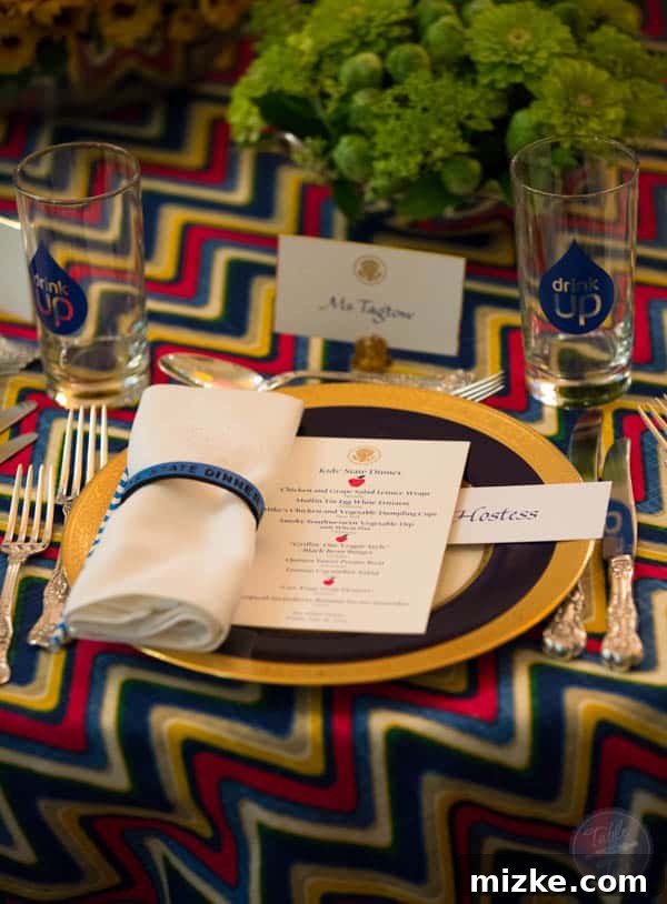 2014 White House Junior State Dinner 7 Vibrant Table Arrangements for Children's Dinner