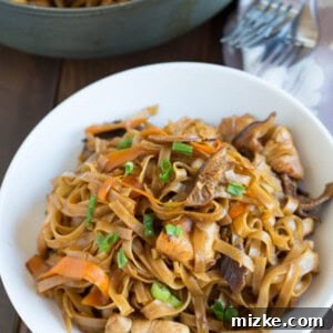 A bowl of flavorful Thai Chicken Curry Noodles