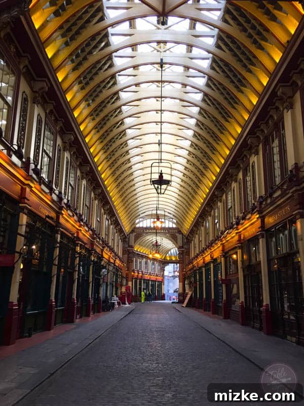 London: A Tourist's Delight 38 Inside Leadenhall Market with its ornate roof