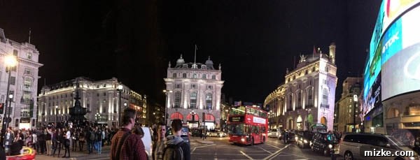 London: A Tourist's Delight 41 Night view of Piccadilly Circus with vibrant screens