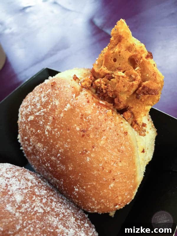 Salted Caramel Honeycomb Donut Salted caramel donut with honeycomb, a sweet delight