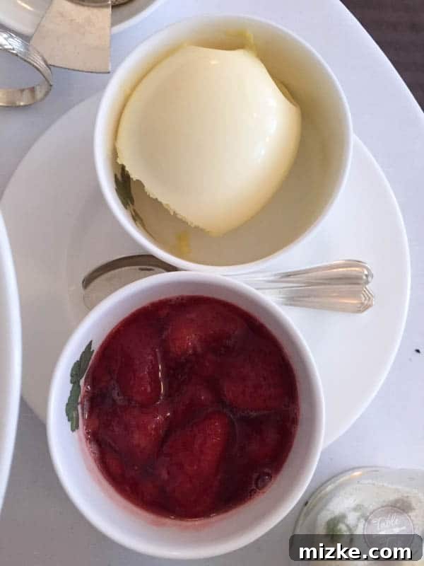 Heavenly Clotted Cream A close-up of the delicious clotted cream, a heavenly accompaniment