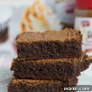 Fudgy Biscoff Swirl Brownies, moist and chewy with an irresistible Biscoff topping.