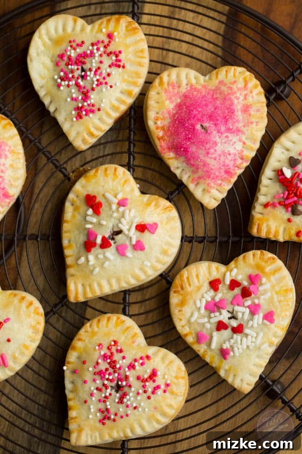 Strawberry Love Bites 3 Delicious mini heart-shaped hand pies, perfect for sharing love on Valentine's Day!