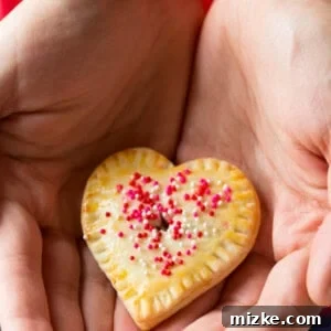 Mini Strawberry Heart Hand Pies, a perfect Valentine's dessert