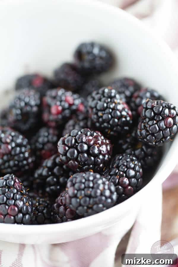 Zesty Blackberry Lemon Preserve 4 Delicious blackberry lemon jam glistening on a spoon, showcasing its rich, deep ruby color and inviting, thick texture. A true culinary delight.