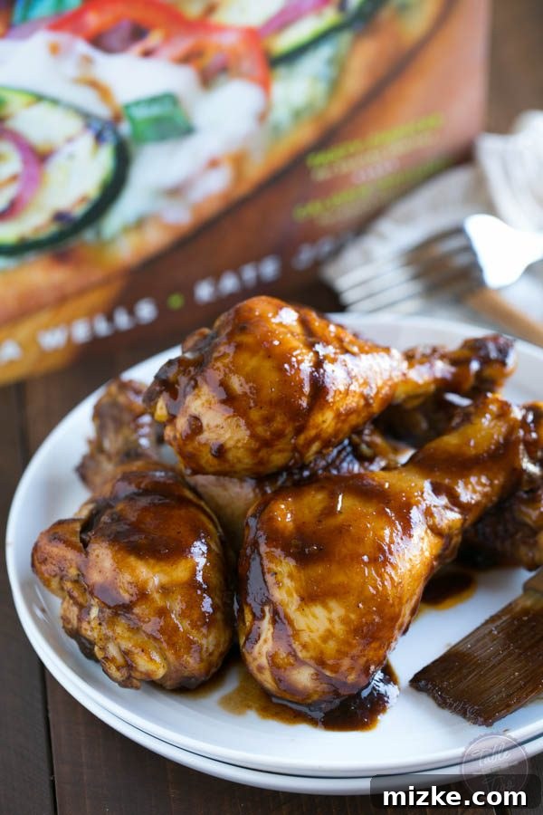 Glazed Honey Balsamic Drumsticks 3 Another mouthwatering shot of Honey Balsamic Drumsticks, perfectly glazed and juicy for a healthy, satisfying meal.