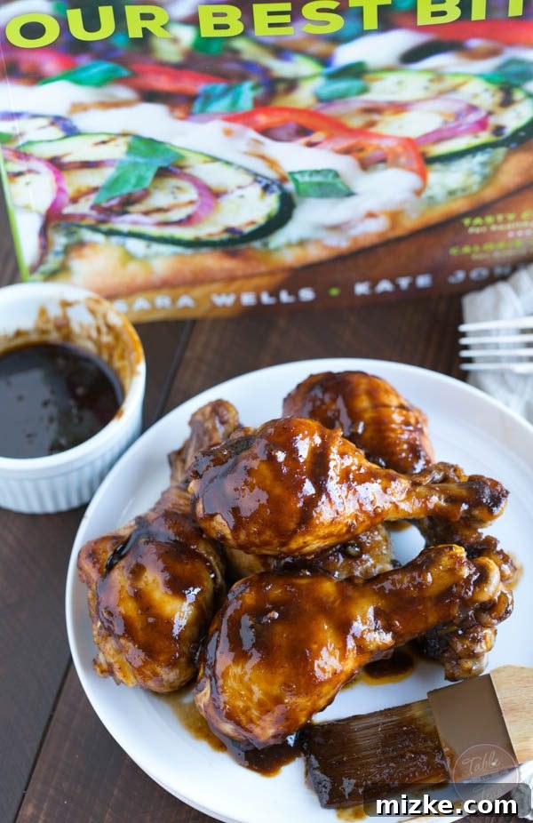 Glazed Honey Balsamic Drumsticks 4 The perfect glaze on Honey Balsamic Drumsticks, making them irresistible. A low-calorie, high-flavor option.