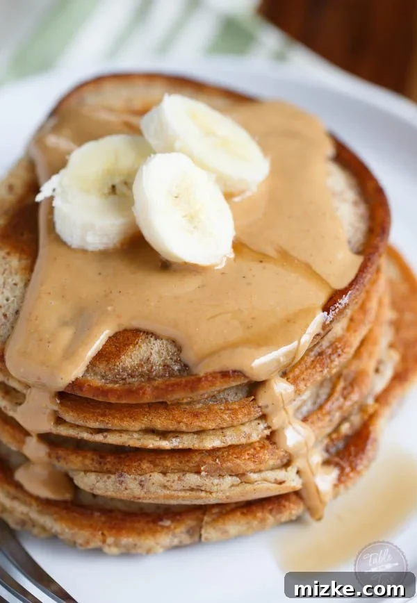 Nutty Gluten Free Cashew Butter Pancakes for Two 3 Fluffy Paleo Cashew Butter Pancakes, a healthy and gluten-free breakfast alternative with a rich, nutty flavor.