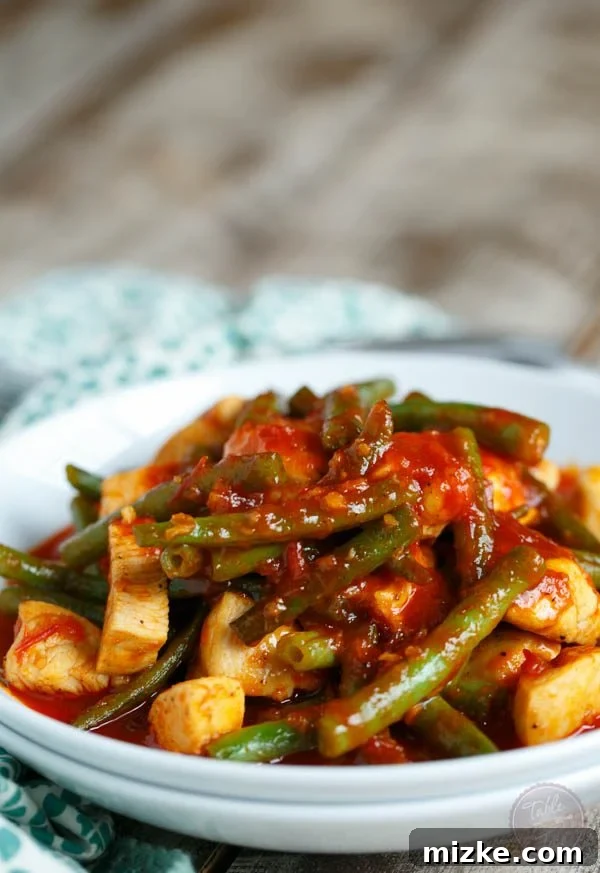 20-Minute Tangy Harissa Chicken and Green Beans 2 20 minutes is all it takes to get this flavorful and delicious meal on your dinner table!