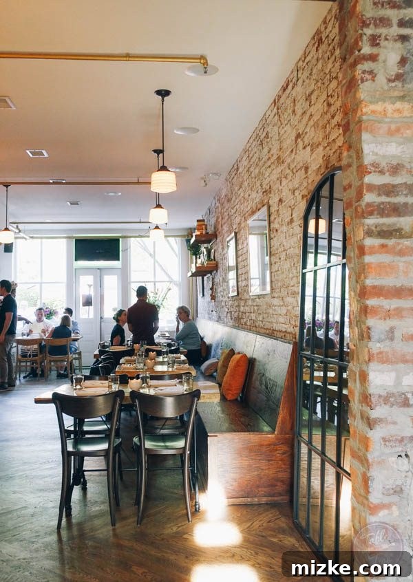 The inviting 'shabby chic' atmosphere at Rose's Luxury.