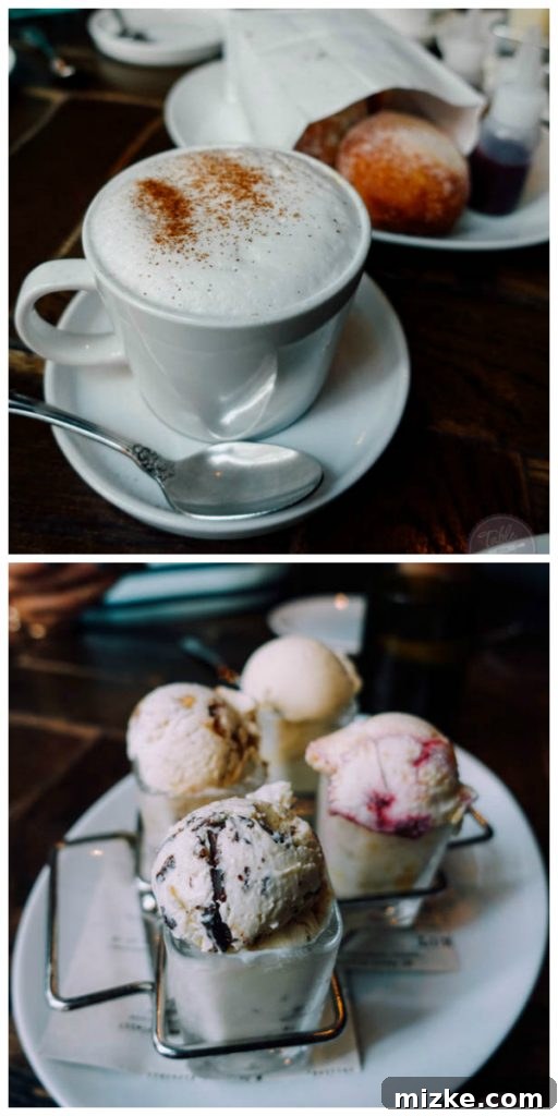 Chicago Dining Uncovered 20 Ice cream flight and cappuccinos for dessert at Siena Tavern