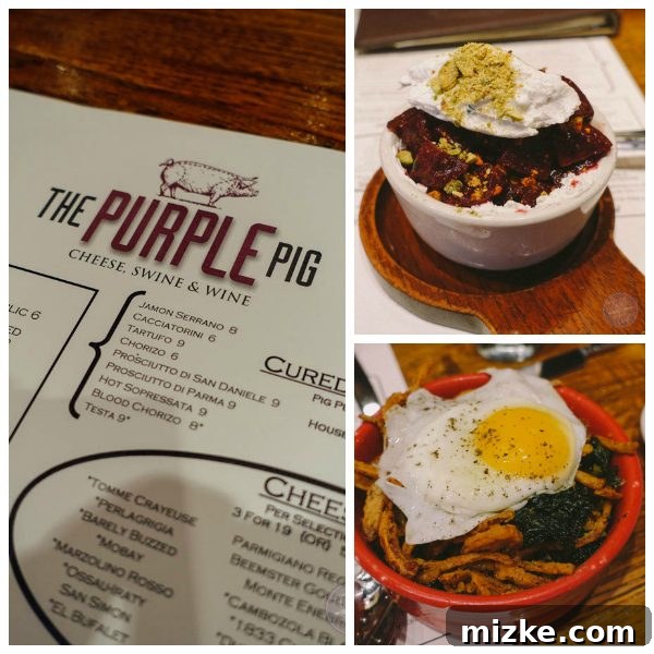 Chicago Dining Uncovered 4 Crispy pig ears and kale at The Purple Pig, a popular Chicago restaurant