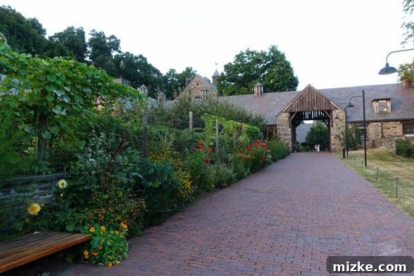 The Enchanting Hudson Valley 22 The entrance to Blue Hill at Stone Barns, hinting at the farm-to-table culinary excellence within.