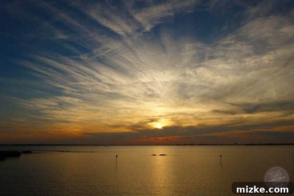 Charleston: Southern Charm and Historic Grandeur 48 Beautiful colors of the sky during sunset at Pitt Street Bridge