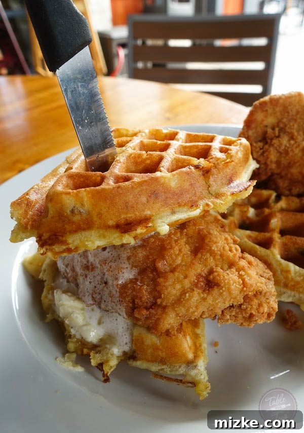 Charleston: Southern Charm and Historic Grandeur 61 A plate of generous chicken and waffles at Page's Okra Grill