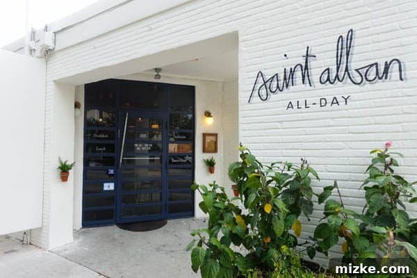 Charleston: Southern Charm and Historic Grandeur 62 Exterior of Saint Alban coffee shop, a charming local spot