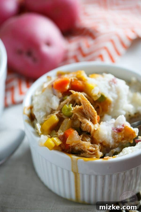 Date Night Turkey Shepherd's Pie 4 Just the two of you for Thanksgiving or have a bunch of leftovers and want to cook a completely different meal with those leftovers? This turkey shepherd's pie is for you!