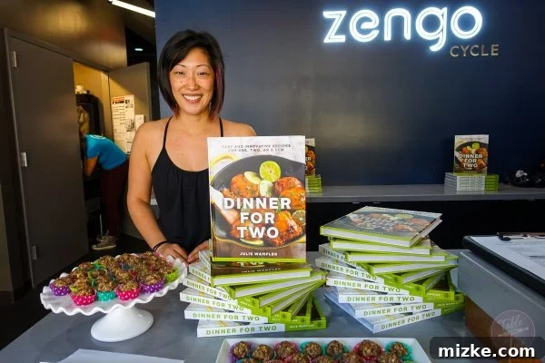 Glow Bites 5 A group photo of enthusiastic participants at the Zengo Cycle and Dinner for Two Cookbook Signing event.