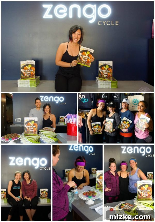 Glow Bites 7 Attendees gathered excitedly for the 'Dinner for Two' cookbook signing at Zengo Cycle.