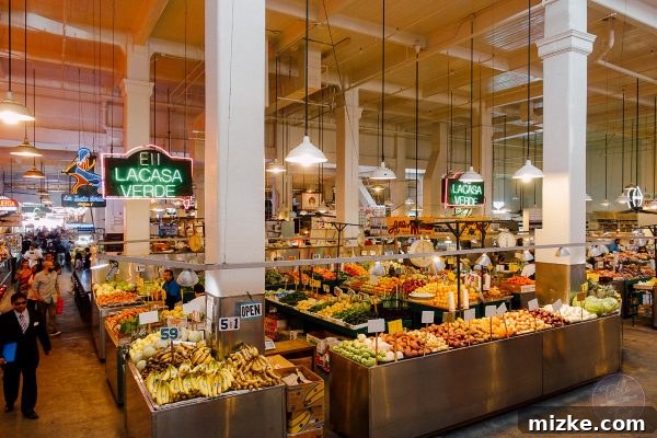 Grand Central Market in downtown Los Angeles, a vibrant hub of diverse culinary experiences.