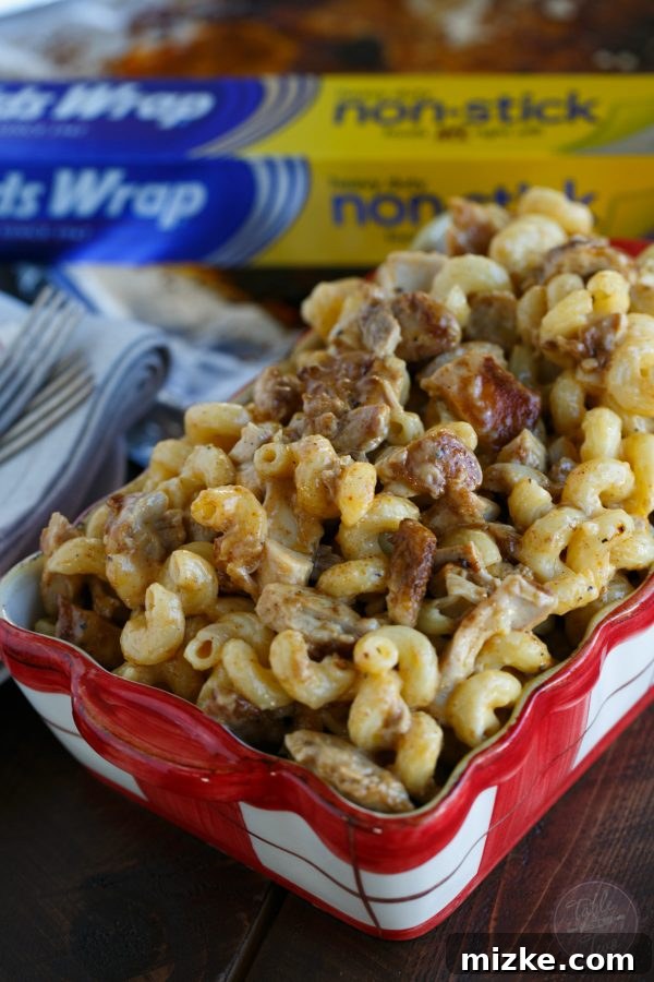 Memphis Soul Mac 2 A classic creamy mac ‘n cheese dish that is amped up with flavor from incorporating Memphis-Style chicken throughout!