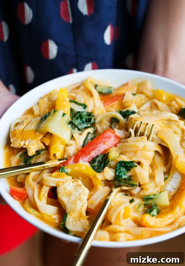 Aromatic Lemongrass Chicken Noodle Feast 2 Curry lemongrass chicken noodle bowl is pure comfort for those days you aren't feeling the best or you just want a deliciously creamy and flavorful dinner!