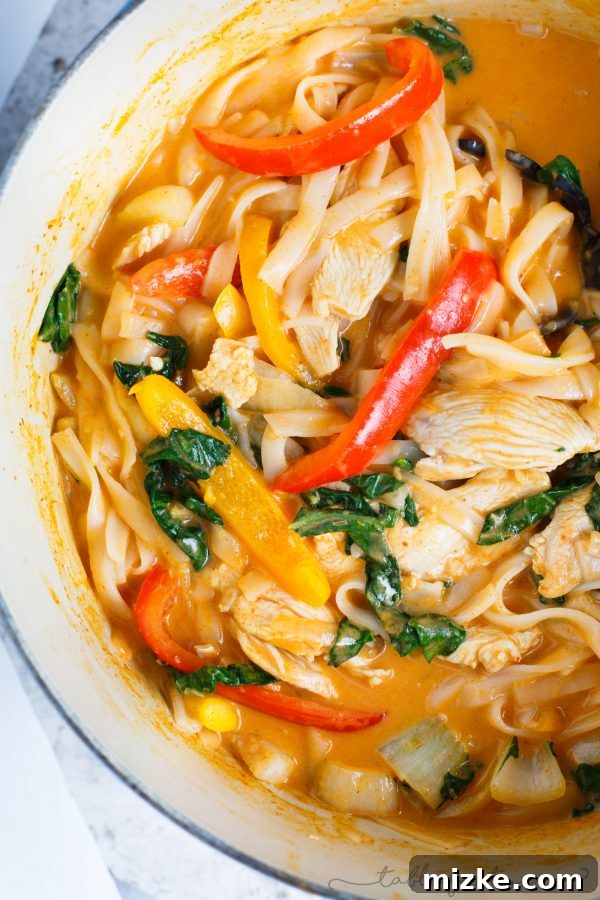 Aromatic Lemongrass Chicken Noodle Feast 3 Curry lemongrass chicken noodle bowl is pure comfort for those days you aren't feeling the best or you just want a deliciously creamy and flavorful dinner!