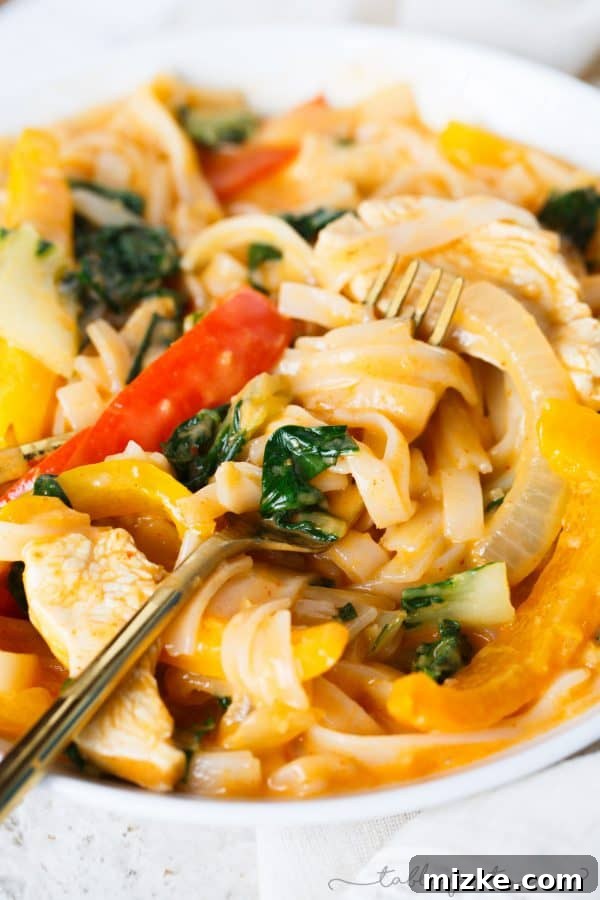 Aromatic Lemongrass Chicken Noodle Feast 4 Curry lemongrass chicken noodle bowl is pure comfort for those days you aren't feeling the best or you just want a deliciously creamy and flavorful dinner!