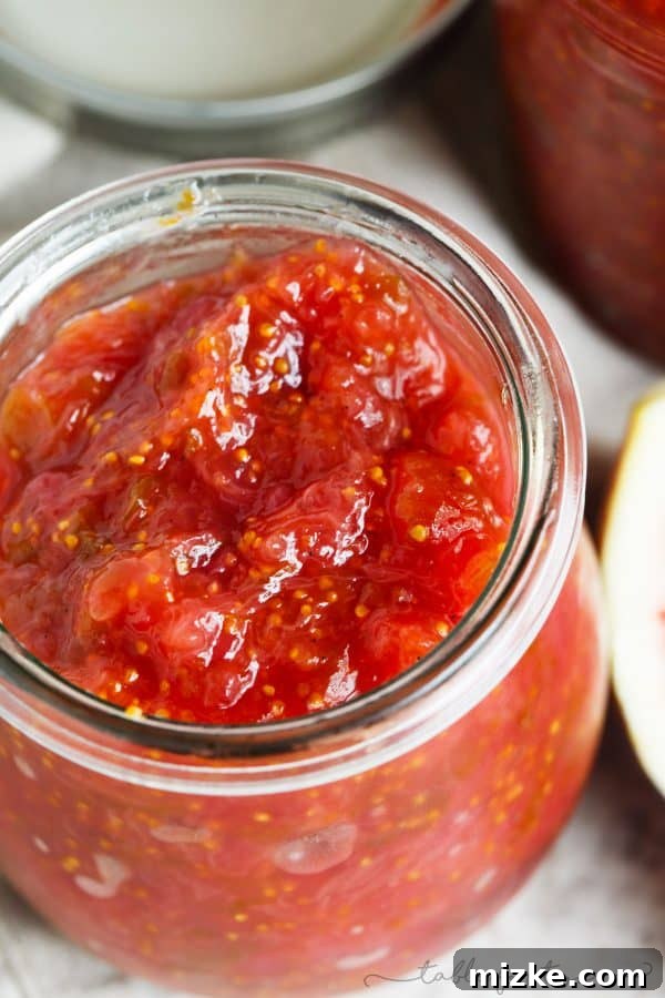 Luscious Handcrafted Fig Jam 3 Homemade fig preserves are so easy to make and a great way to savor the short fig season! Discover countless ways to use this delicious and versatile spread.