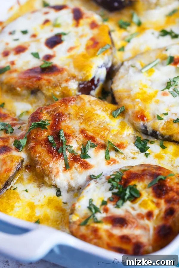 Pumpkin Eggplant Parmesan Bake with Creamy Burrata 5 Pumpkin eggplant casserole with burrata is basically the casserole that says Fall and comfort food. You seriously need to get on board and make this ASAP!