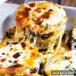 Pumpkin Eggplant Parmesan Casserole with Burrata