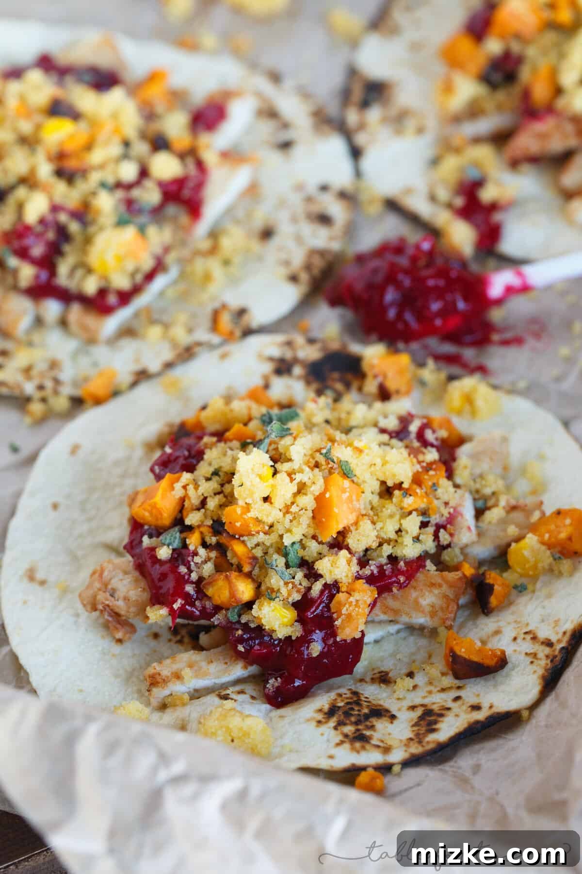 Thanksgiving Taco Twist 2 Transform your Thanksgiving leftovers into vibrant and exciting tacos. A fun, new way to enjoy all your favorite holiday dishes without the post-feast fatigue.