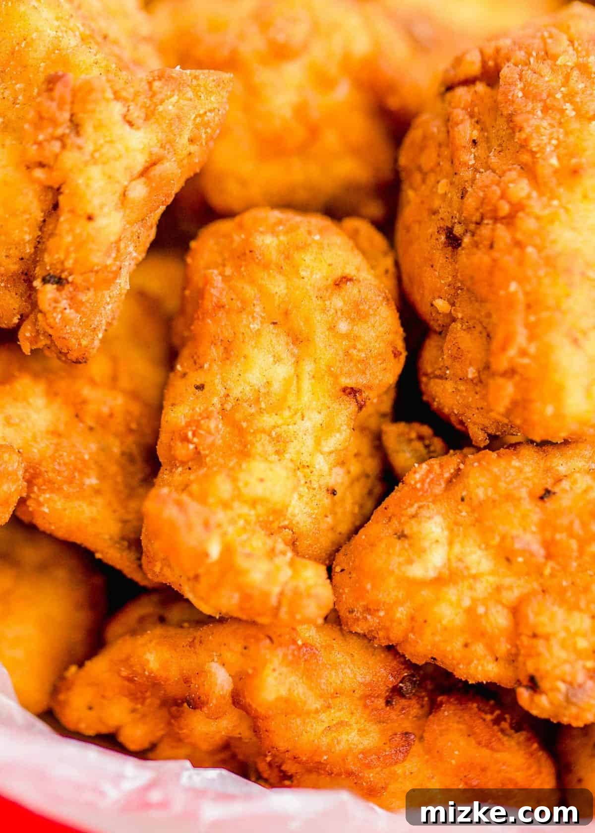 Crispy Homestyle Chick-Fil-A Nuggets 5 Closeup of copycat Chick-Fil-A chicken nuggets
