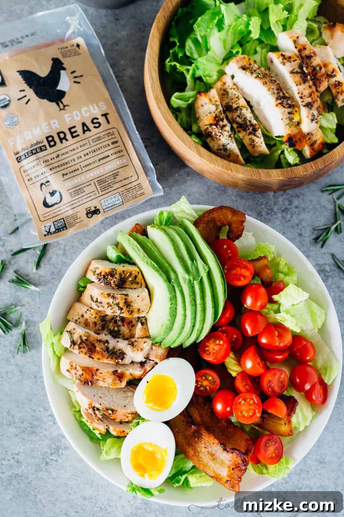 Chargrilled Rosemary Chicken Salad 2 A vibrant, easy grilled chicken salad topped with fresh rosemary chicken, perfect for grill season and healthy eating.