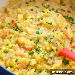 A hearty and comforting corn and pumpkin chowder that will warm you right up! Super chunky and full of texture!