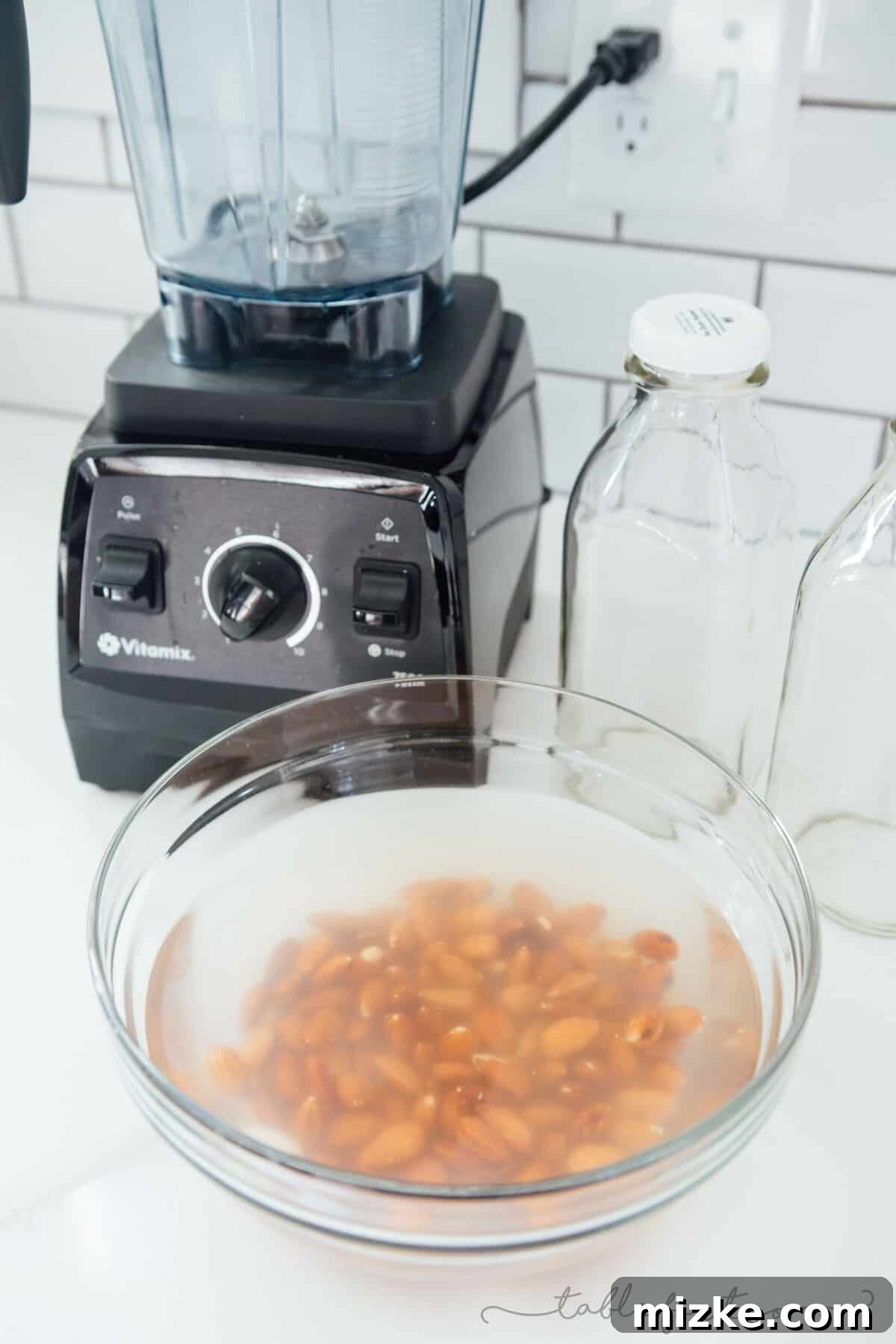 Making your own almond (milk) beverage at home is super easy and it seriously tastes so much cleaner and better than the store-bought kind. You know exactly what goes into it — almonds and water — and you can add additional flavors if you desire!
