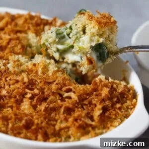 Roasted Brussels sprouts gratin with garlic crumble and crispy onion topping.