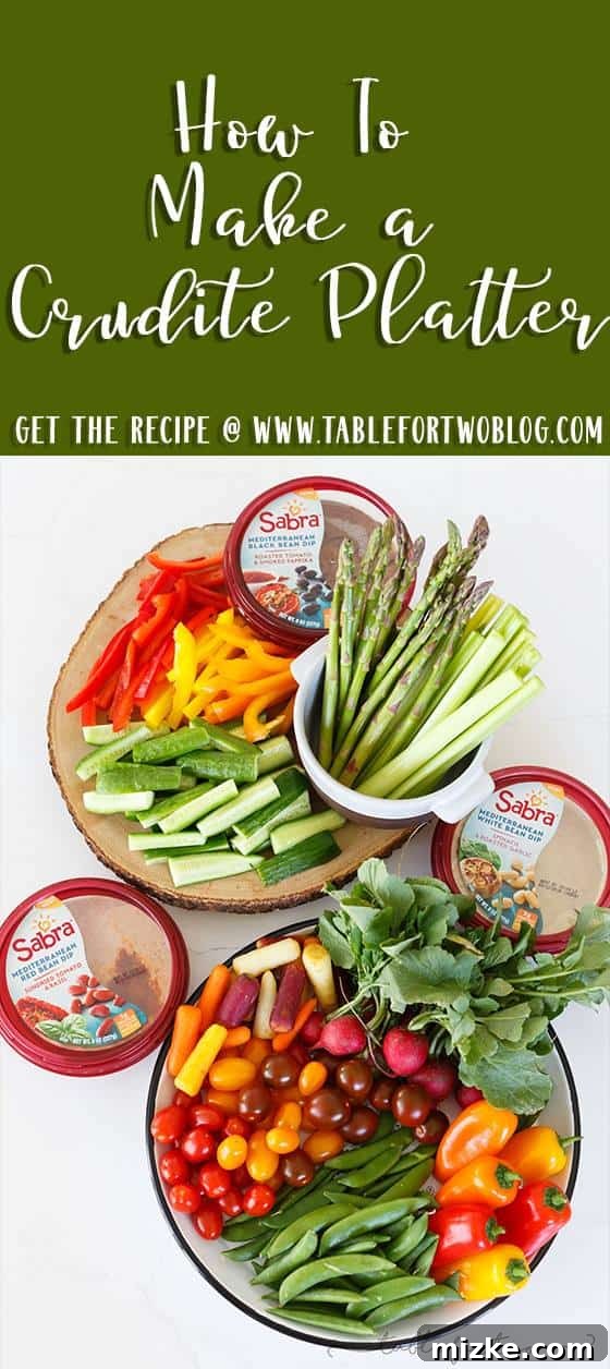Crafting the Ultimate Veggie Platter 2 Building a crudite platter for a crowd is easier than you think! I will show you how!