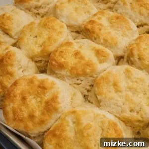 You'll want these biscuits on your breakfast table! They're so fluffy, buttery, and incredibly tender. You won't be able to just eat one! #biscuits #breakfast #breakfastrecipes